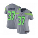 Women's Seattle Seahawks #37 Shaun Alexander Limited Silver Inverted Legend Football Jersey