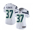 Women's Seattle Seahawks #37 Tre Flowers White Vapor Untouchable Limited Player Football Jersey