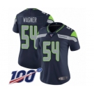 Women's Seattle Seahawks #54 Bobby Wagner Navy Blue Team Color Vapor Untouchable Limited Player 100th Season Football Jersey