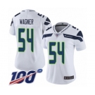 Women's Seattle Seahawks #54 Bobby Wagner White Vapor Untouchable Limited Player 100th Season Football Jersey