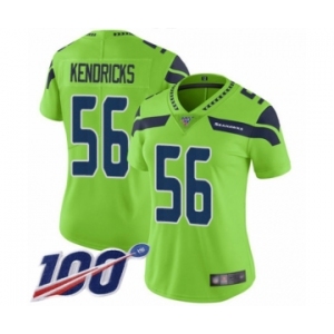 Women's Seattle Seahawks #56 Mychal Kendricks Limited Green Rush Vapor Untouchable 100th Season Football Jersey