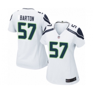 Women's Seattle Seahawks #57 Cody Barton Game White Football Jersey