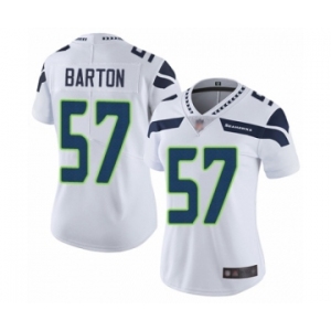 Women's Seattle Seahawks #57 Cody Barton White Vapor Untouchable Limited Player Football Jersey