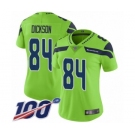 Women's Seattle Seahawks #84 Ed Dickson Limited Green Rush Vapor Untouchable 100th Season Football Jersey