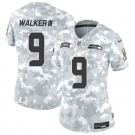 Women's Seattle Seahawks #9 Kenneth Walker III 2024 F.U.S.E Arctic Camo Salute To Service Limited Stitched Football Jersey