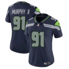 Women's Seattle Seahawks #91 Byron Murphy II 2024 Draft Navy Vapor Limited Football Stitched Jersey