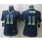 nike women nfl jerseys seattle seahawks #11 harvin blue[nike drift fashion]