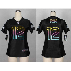 nike women nfl jerseys seattle seahawks #12 fan black[nike fashion]