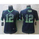 nike women nfl jerseys seattle seahawks #12 fan blue[[nike drift fashion]