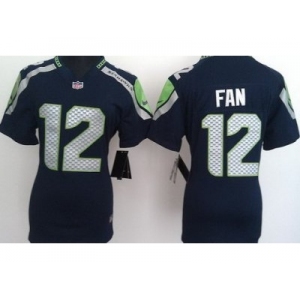 nike women nfl jerseys seattle seahawks #12 fan blue[nike]