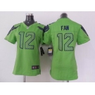 nike women nfl jerseys seattle seahawks #12 fan green[nike]