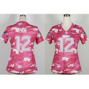 nike women nfl jerseys seattle seahawks #12 fan pink[fashion camo]