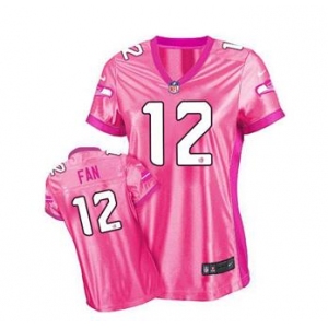 nike women nfl jerseys seattle seahawks #12 fan pink[nike love]