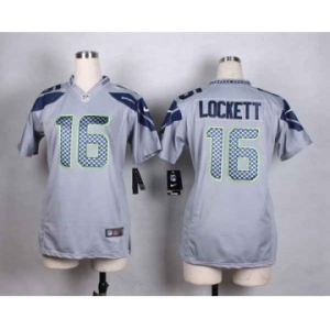 nike women nfl jerseys seattle seahawks #16 lockett grey[nike]