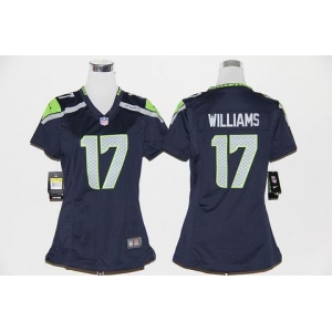 nike women nfl jerseys seattle seahawks #17 williams blue[nike]