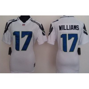 nike women nfl jerseys seattle seahawks #17 williams white[nike]
