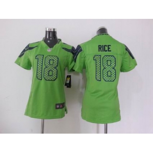 nike women nfl jerseys seattle seahawks #18 sidney rice green[nike]