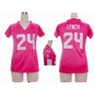 nike women nfl jerseys seattle seahawks #24 marshawn lynch pink[draft him ii top]