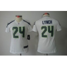 nike women nfl jerseys seattle seahawks #24 marshawn lynch white[nike limited]