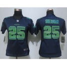 nike women nfl jerseys seattle seahawks #25 sherman blue[Strobe Limited]