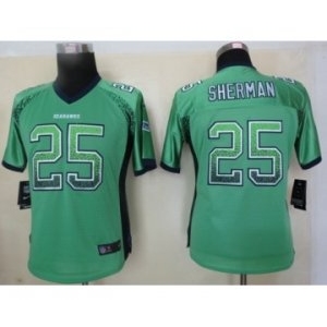 nike women nfl jerseys seattle seahawks #25 sherman green[Elite drift fashion]