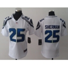 nike women nfl jerseys seattle seahawks #25 sherman white[nike]