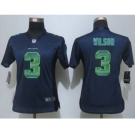 nike women nfl jerseys seattle seahawks #3 wilson blue[Strobe Limited]