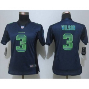 nike women nfl jerseys seattle seahawks #3 wilson blue[Strobe Limited]
