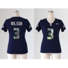 nike women nfl jerseys seattle seahawks #3 wilson blue[handwork sequin lettering fashion]