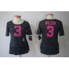 nike women nfl jerseys seattle seahawks #3 wilson dk.grey[breast cancer awareness]