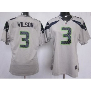 nike women nfl jerseys seattle seahawks #3 wilson grey[nike]