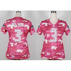 nike women nfl jerseys seattle seahawks #3 wilson pink[fashion camo]