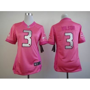 nike women nfl jerseys seattle seahawks #3 wilson pink[nike love's]