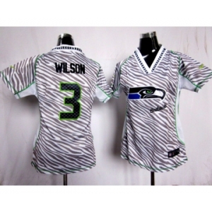 nike women nfl jerseys seattle seahawks #3 wilson[fem fan zebra]