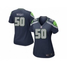 nike women nfl jerseys seattle seahawks #50 wright blue[nike]