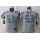 nike women nfl jerseys seattle seahawks #53 smith grey[nike limited]