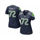 nike women nfl jerseys seattle seahawks #72 bennett blue[nike]