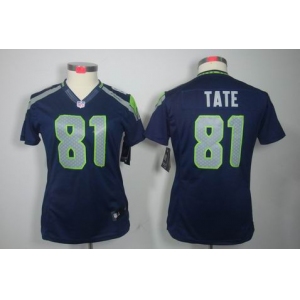 nike women nfl jerseys seattle seahawks #81 golden tate blue[nike limited]