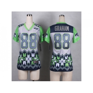 nike women nfl jerseys seattle seahawks #88 graham [Style Noble Fashion]