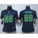 nike women nfl jerseys seattle seahawks #88 graham blue[Strobe Limited]