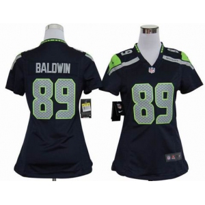 nike women nfl jerseys seattle seahawks #89 baldwin blue[nike]