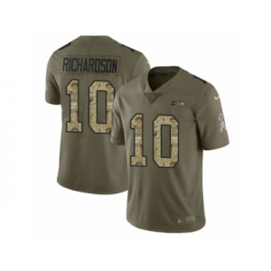 Youth Nike Seattle Seahawks #10 Paul Richardson Limited Olive Camo 2017 Salute to Service NFL Jersey