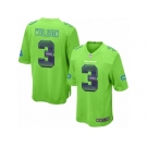 Youth Nike Seattle Seahawks #3 Russell Wilson Limited Green Strobe NFL Jersey