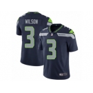 Youth Nike Seattle Seahawks #3 Russell Wilson Vapor Untouchable Limited Steel Blue Team Color NFL Jersey