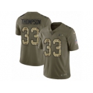 Youth Nike Seattle Seahawks #33 Tedric Thompson Limited Olive Camo 2017 Salute to Service NFL Jersey