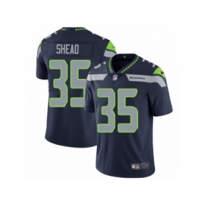 Youth Nike Seattle Seahawks #35 DeShawn Shead Vapor Untouchable Limited Steel Blue Team Color NFL Jersey