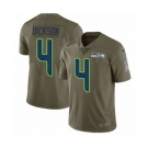 Youth Nike Seattle Seahawks #4 Michael Dickson Limited Olive 2017 Salute to Service NFL Jersey