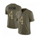 Youth Nike Seattle Seahawks #4 Michael Dickson Limited Olive Camo 2017 Salute to Service NFL Jersey