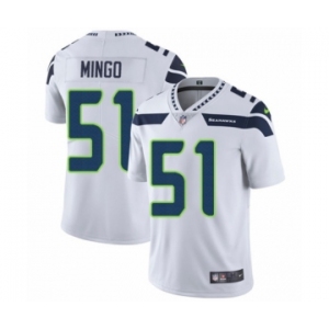 Youth Nike Seattle Seahawks #51 Barkevious Mingo White Vapor Untouchable Elite Player NFL Jersey