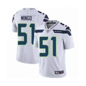 Youth Nike Seattle Seahawks #51 Barkevious Mingo White Vapor Untouchable Limited Player NFL Jersey